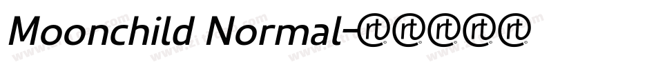 Moonchild Normal字体转换
